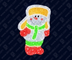 Светодиодная 2D-фигура "Веселый снеговик"