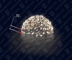 Светодиодная 3D-фигура Полусфера"-50