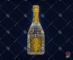 Светодиодная 3D-фигура Шампанское" 3,0 м