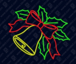 Светодиодная 2D-фигура "Рождественский колокольчик"