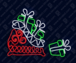 Светодиодная 2D-фигура "Мешок с подарками"