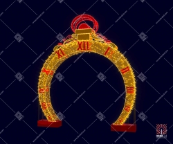 Светодиодная арка "Часы"