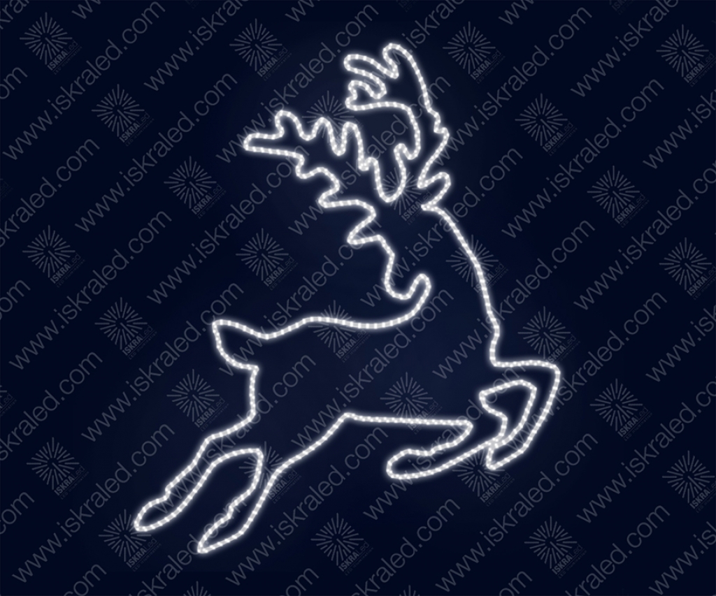 Светодиодная 2D-фигура "Игривый олень"