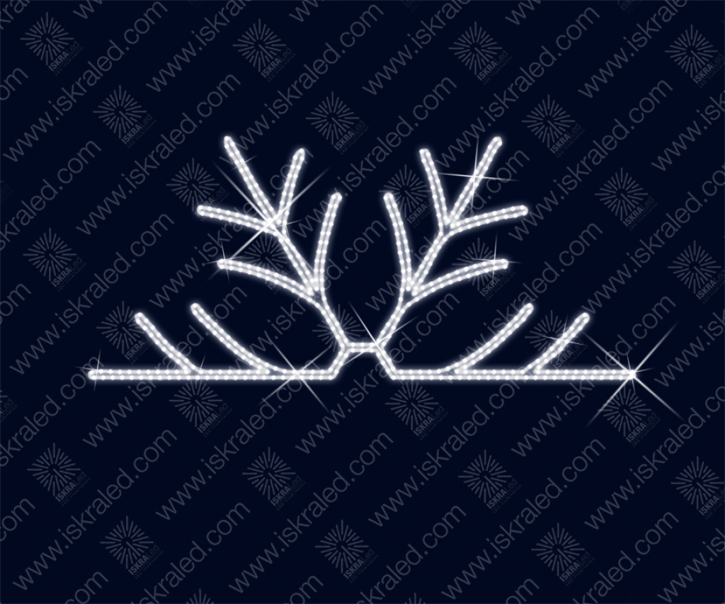 Светодиодная 2D-фигура "Выглядывающая снежинка"